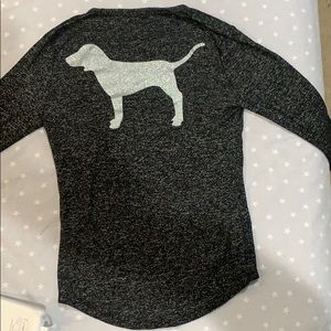 VS Pink long sleeve logo tee